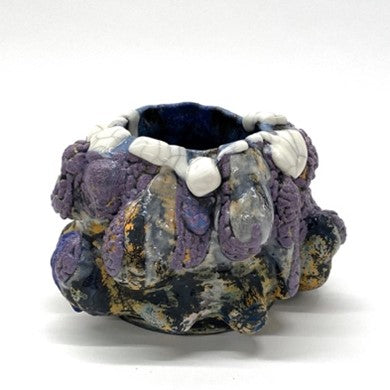 VINCE PALACIOS- CAVE VESSEL: PURPLE W/WHITE LIP