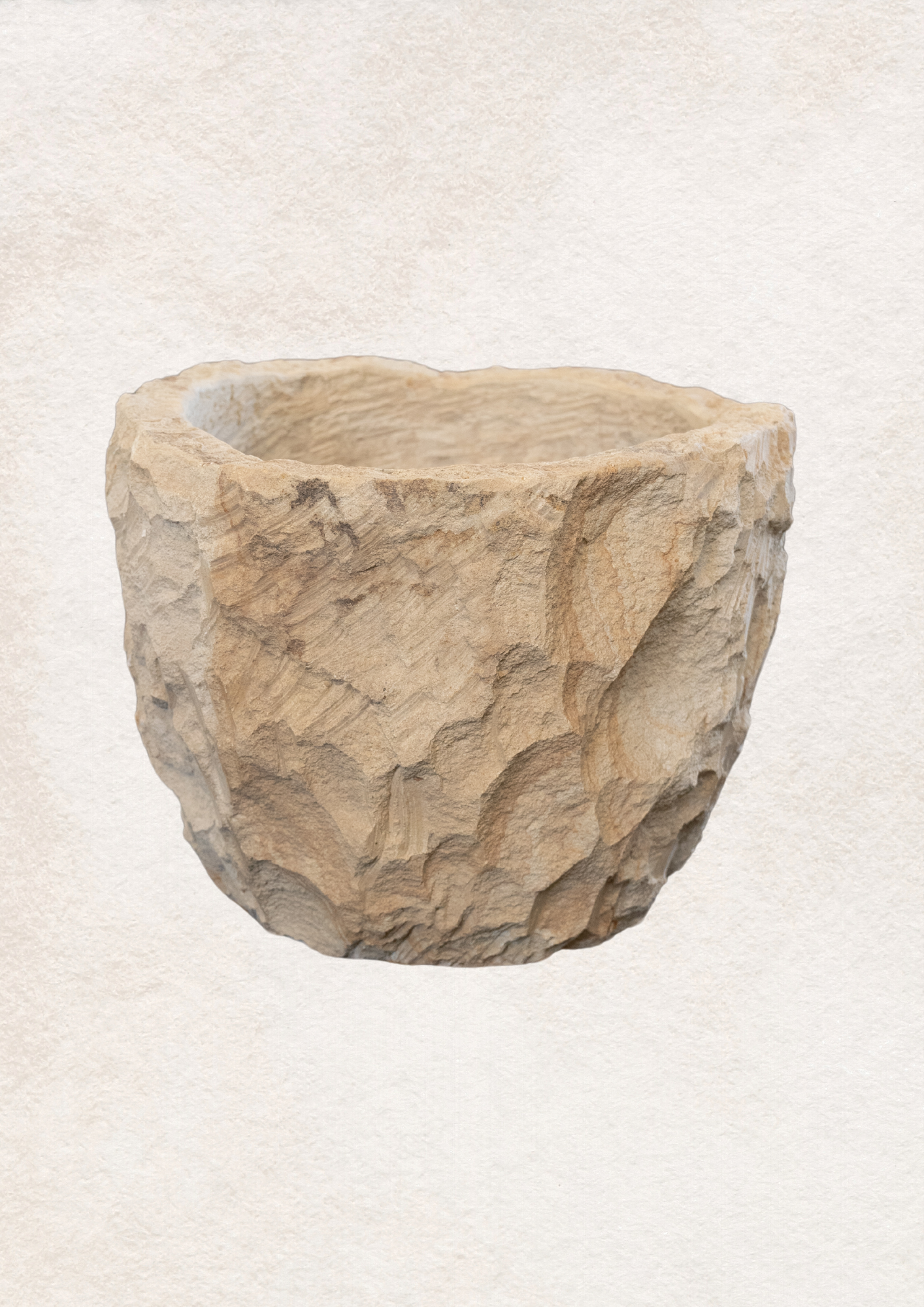 Wood Stone Small 'B'