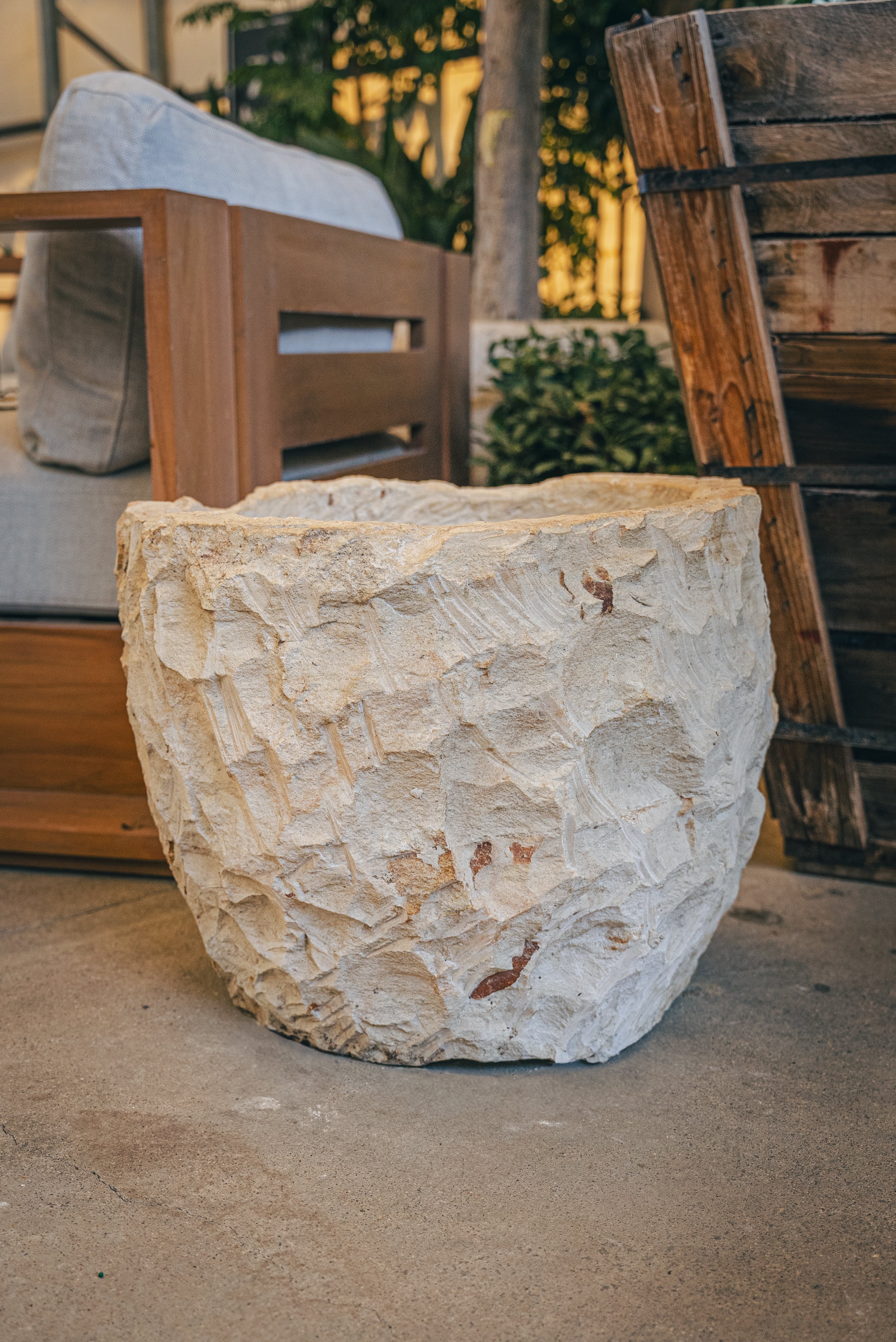 Wood Stone Small 'C"